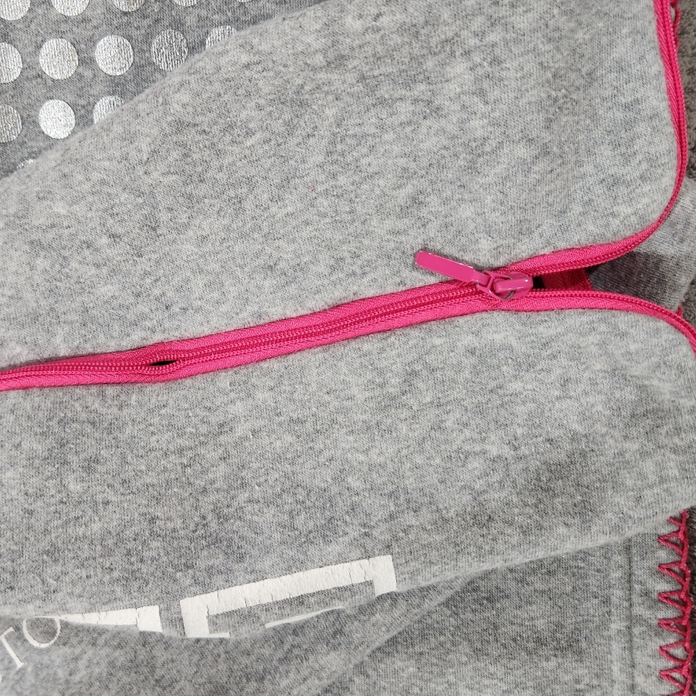 Vintage Victoria's Secret VS PINK Pillow & Blanket Travel Bag Set Monogram Dog - Picture 5 of 11